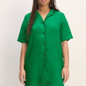 Everlane linen Shirt Dress  NWOT  Size Medium MSRP$99 Buy here $32